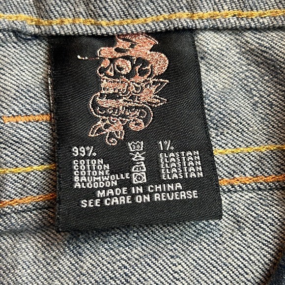 Ed Hardy straight leg logo streetwear retro jeans size 30 women’s - Picture 7 of 14
